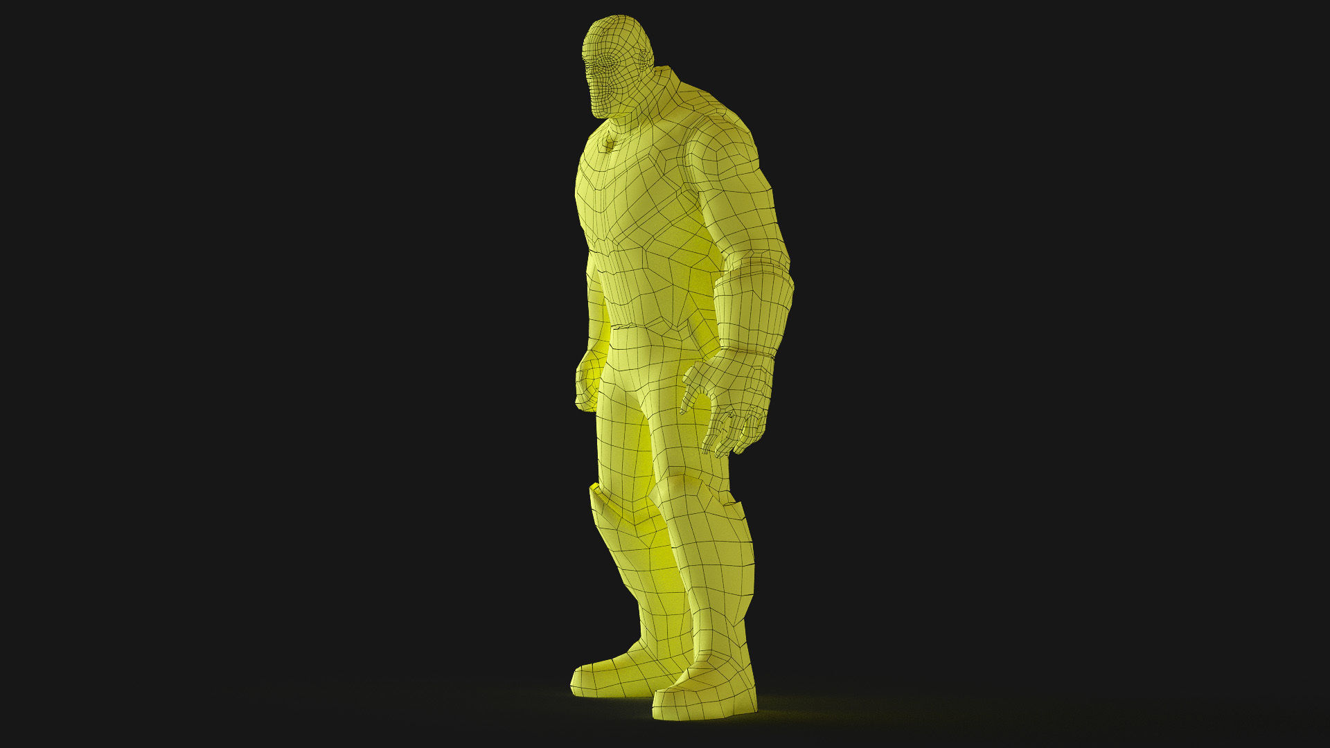 Thanos 3d Model Scan Low-poly 3D model_36