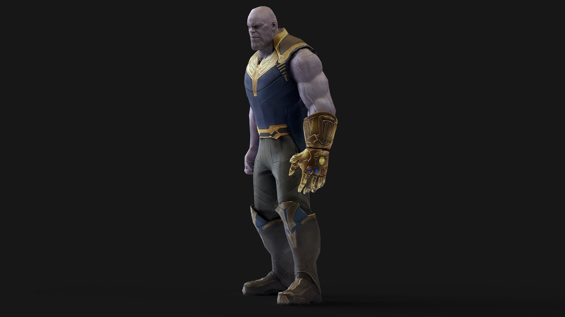 Thanos 3d Model Scan Low-poly 3D model_19