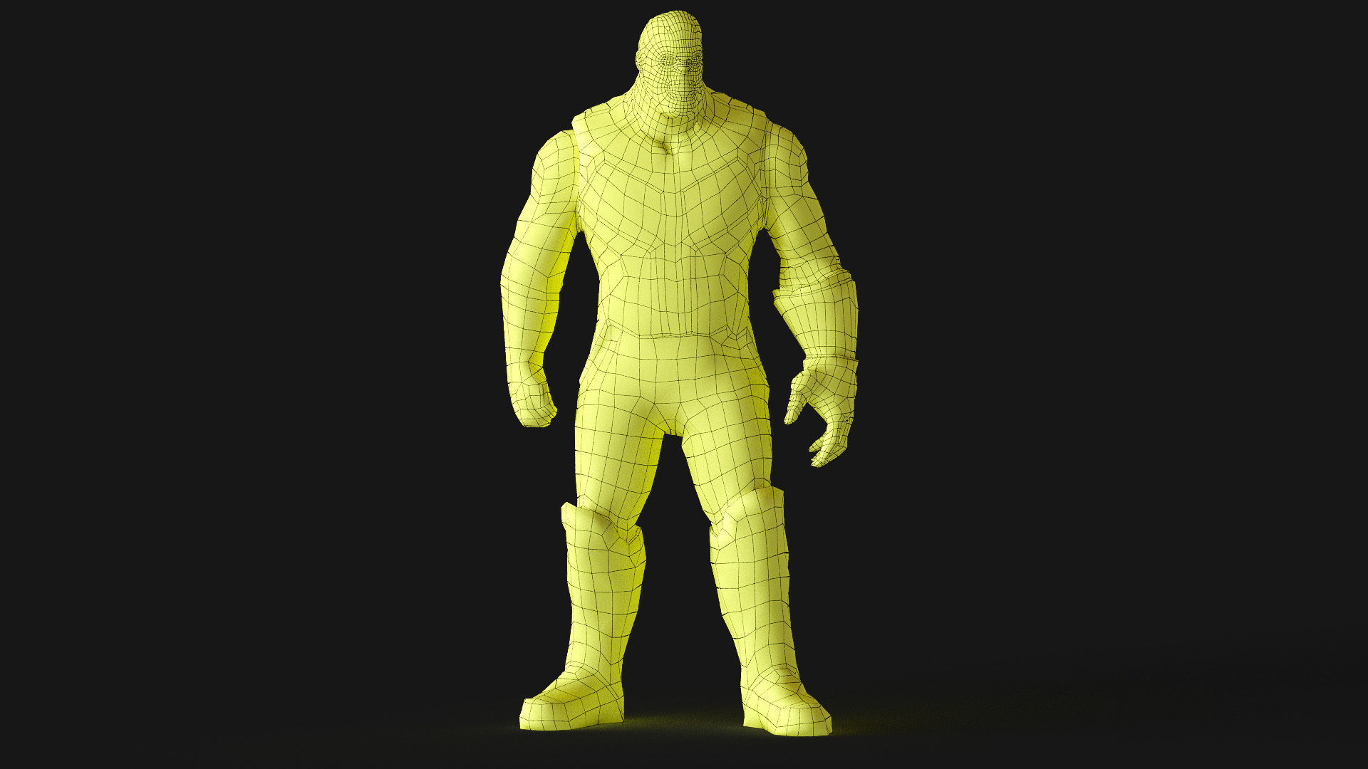 Thanos 3d Model Scan Low-poly 3D model_34