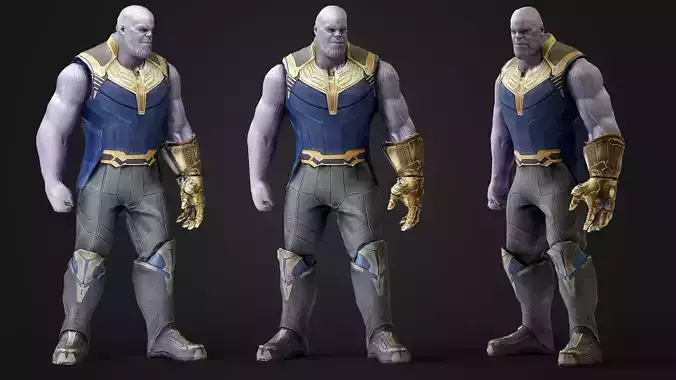 Thanos 3d Model Scan Low-poly 3D model