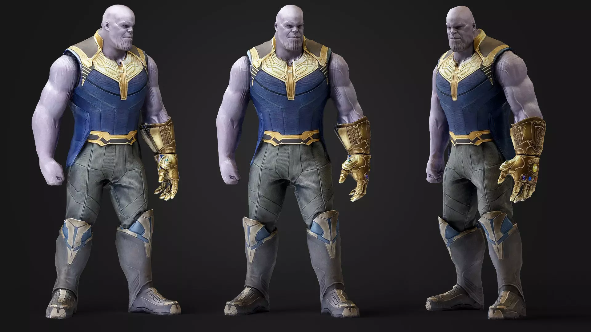 Thanos 3d Model Scan Low-poly 3D model_0