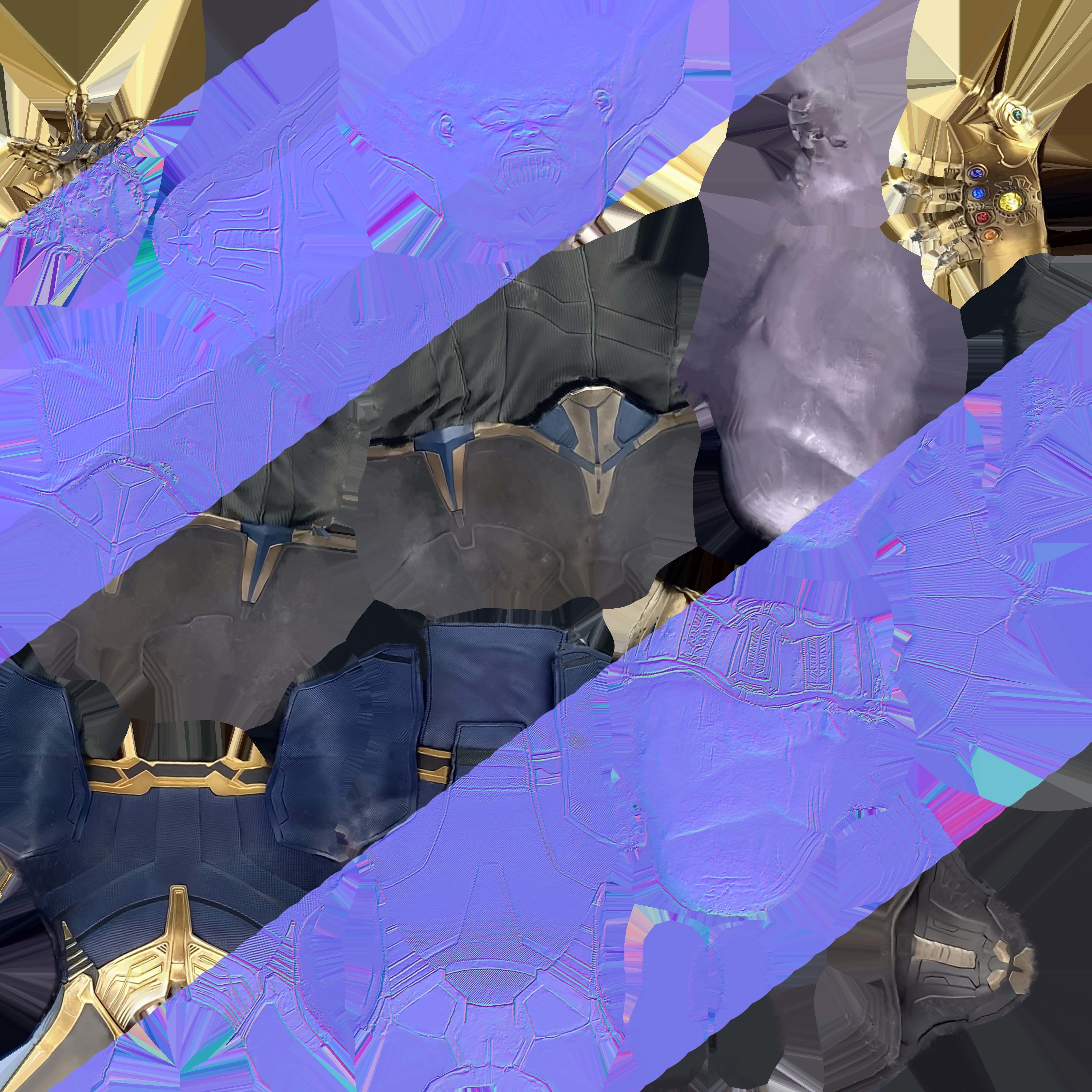 Thanos 3d Model Scan Low-poly 3D model_7