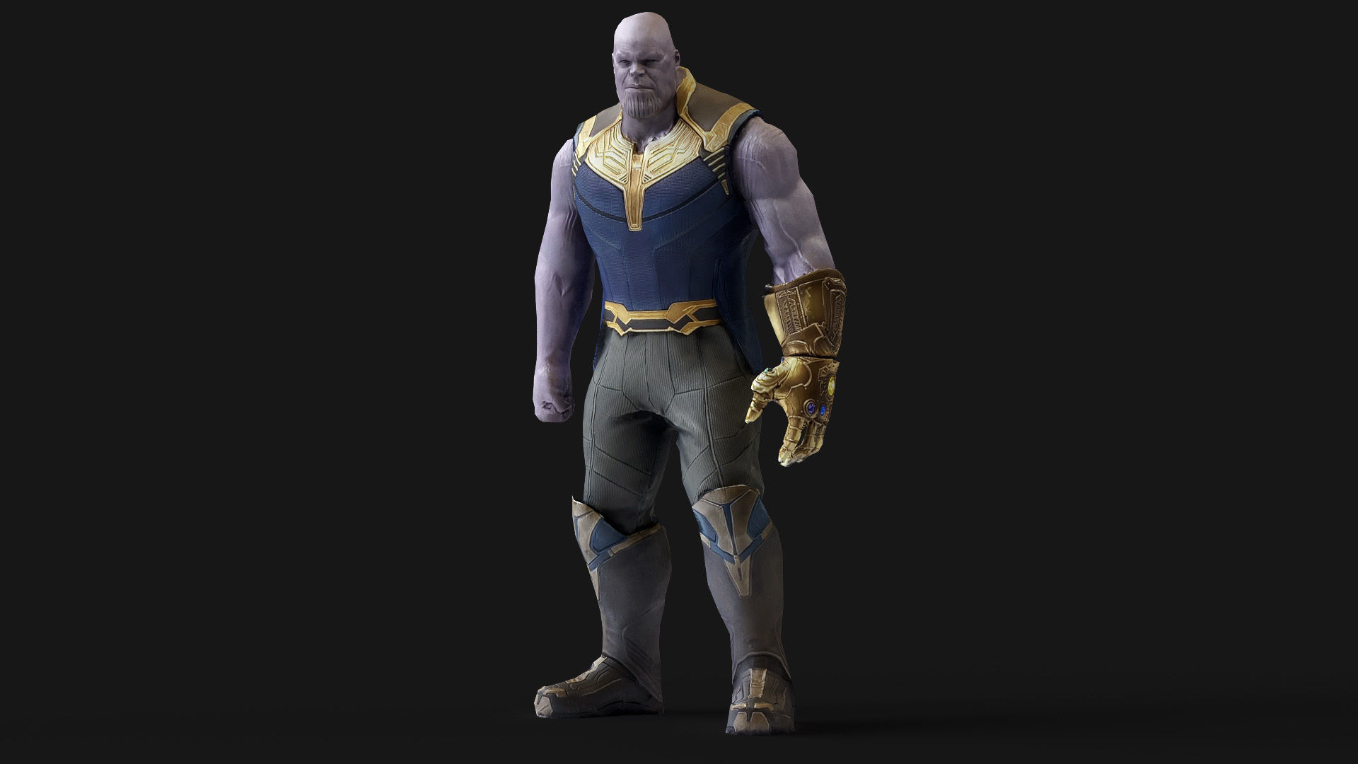 Thanos 3d Model Scan Low-poly 3D model_17