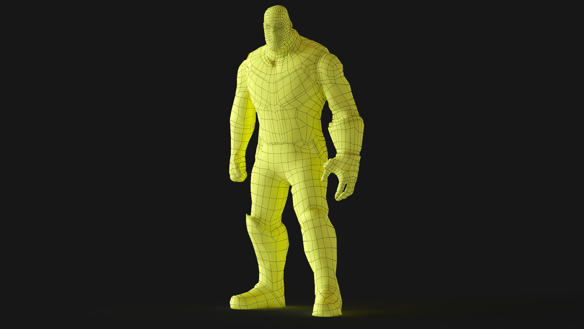 Thanos 3d Model Scan Low-poly 3D model_35