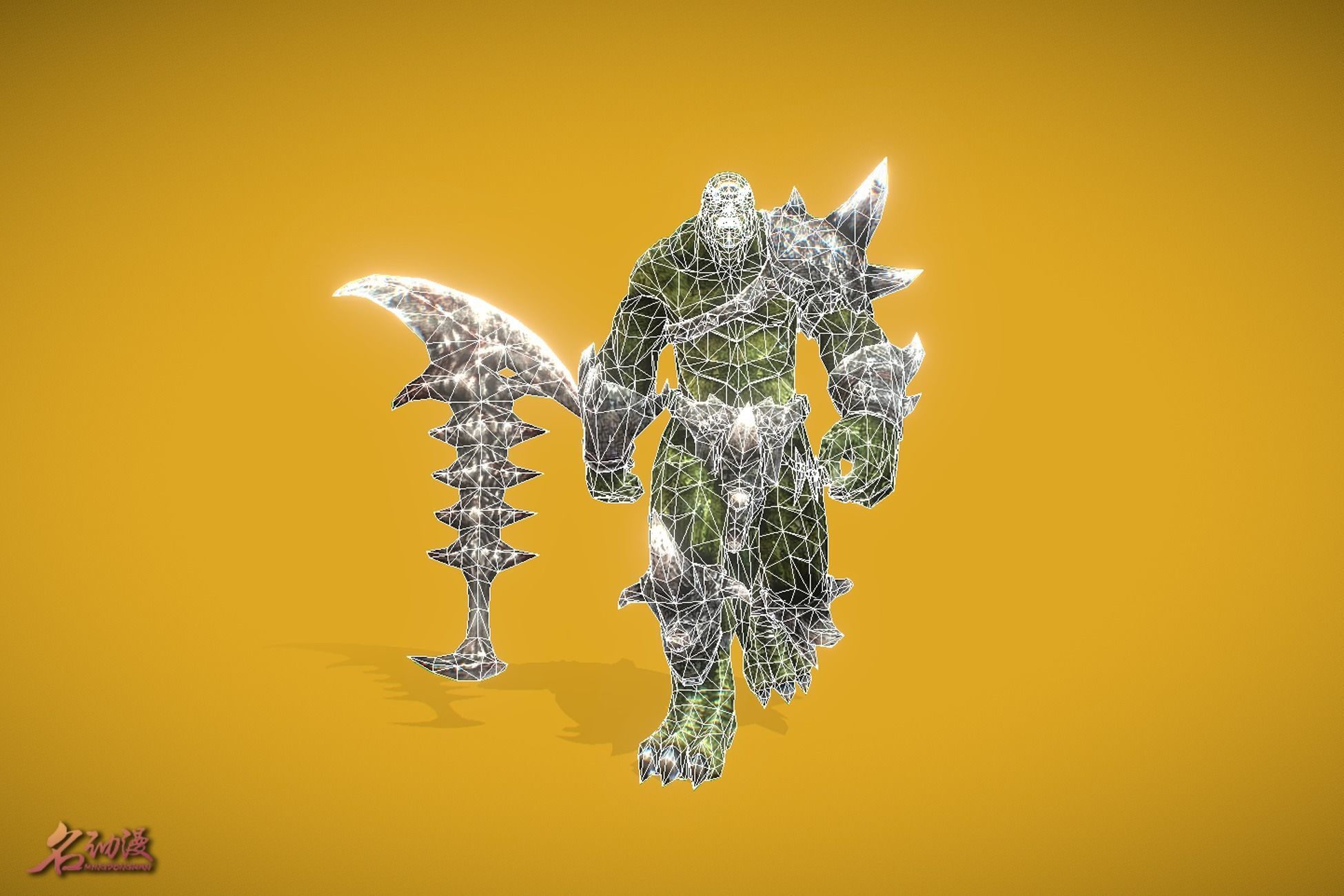 RPG Orc Low-poly 3D model_5