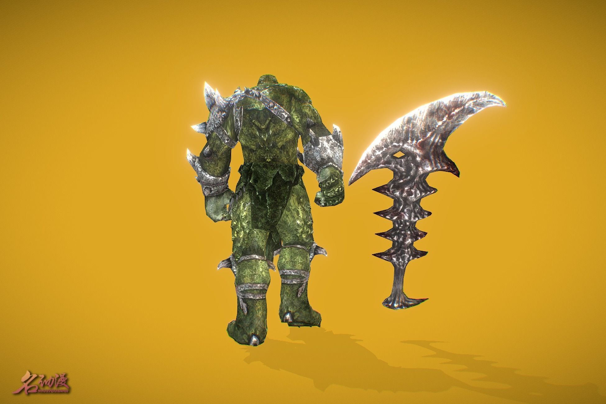 RPG Orc Low-poly 3D model_4