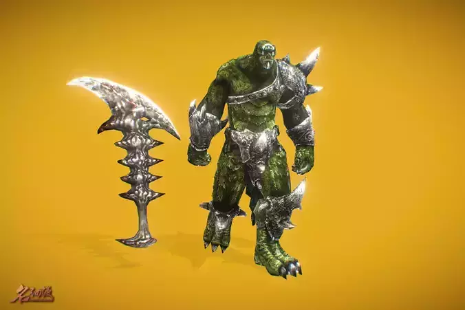RPG Orc Low-poly 3D model