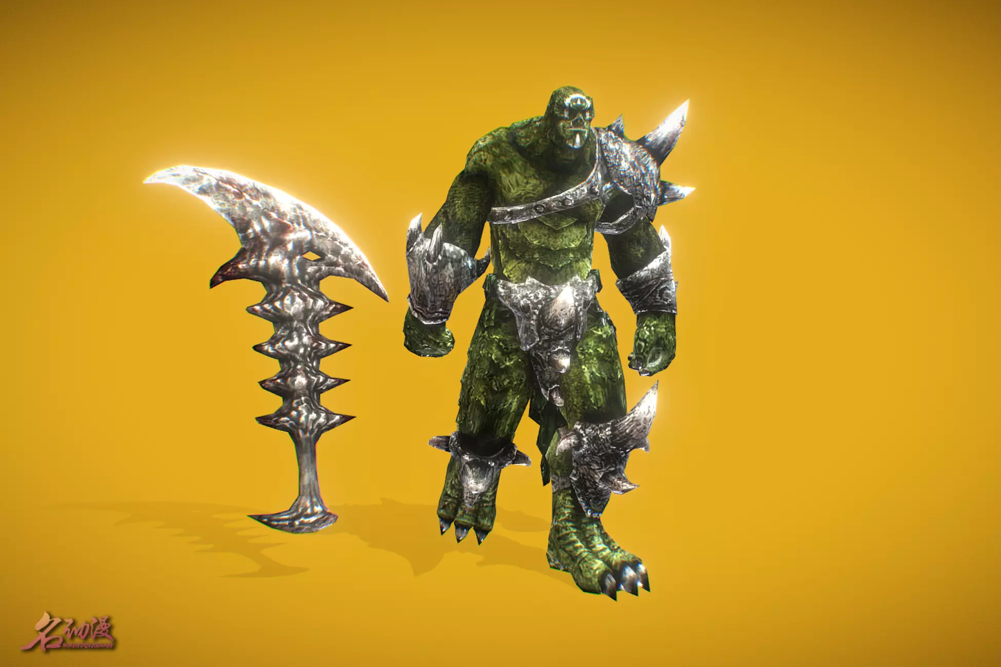RPG Orc Low-poly 3D model_0