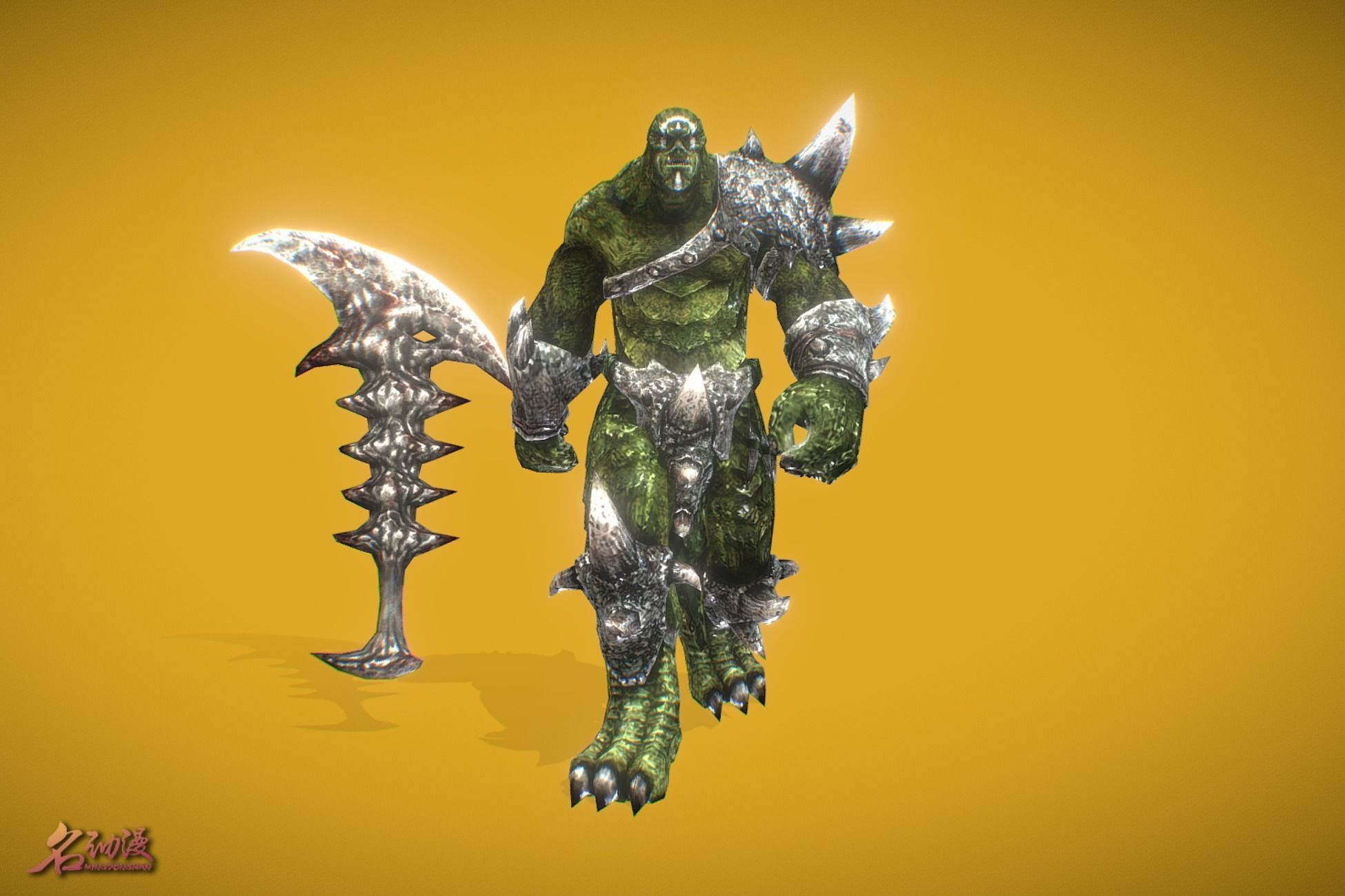 RPG Orc Low-poly 3D model_1