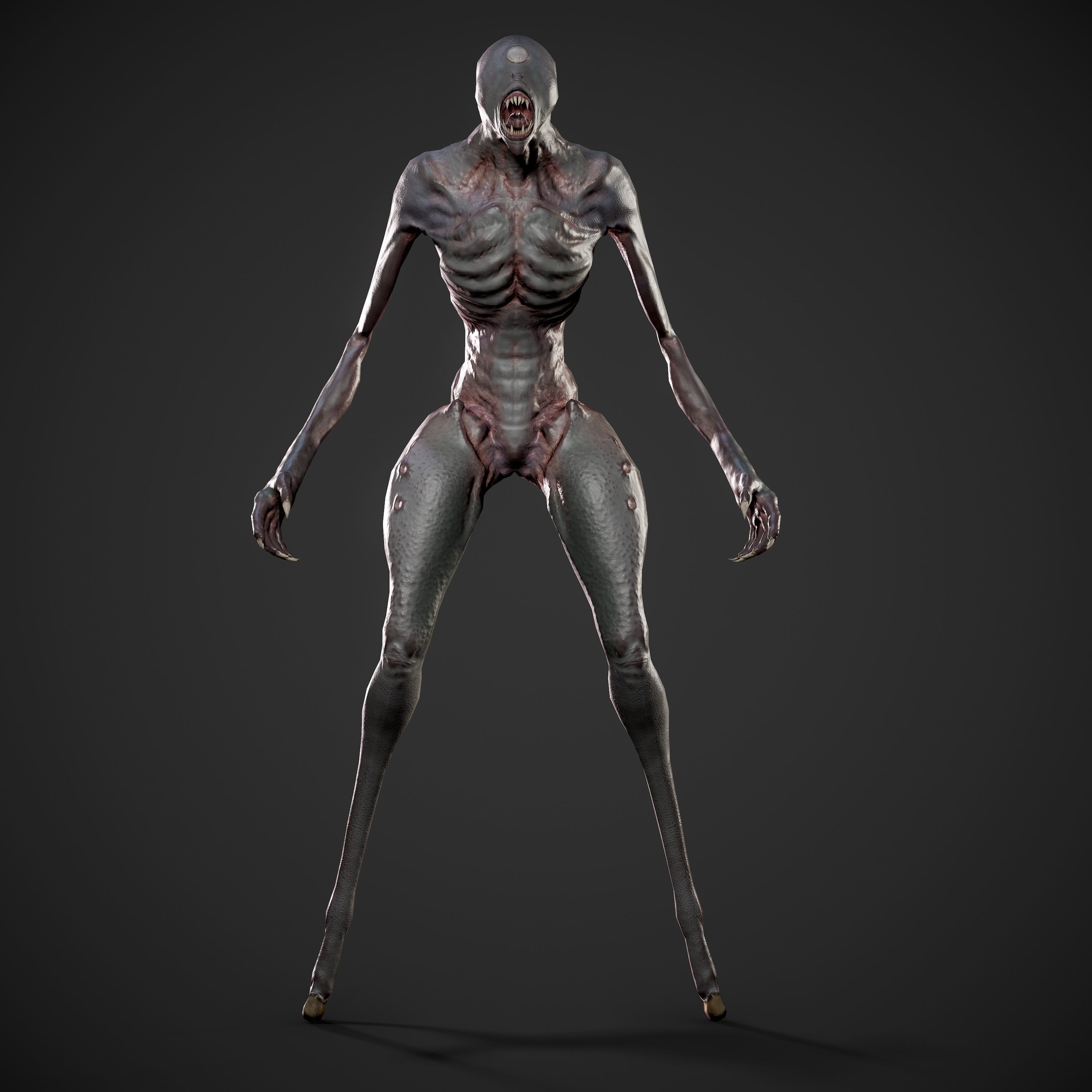 Astral Monster Low-poly 3D model_9