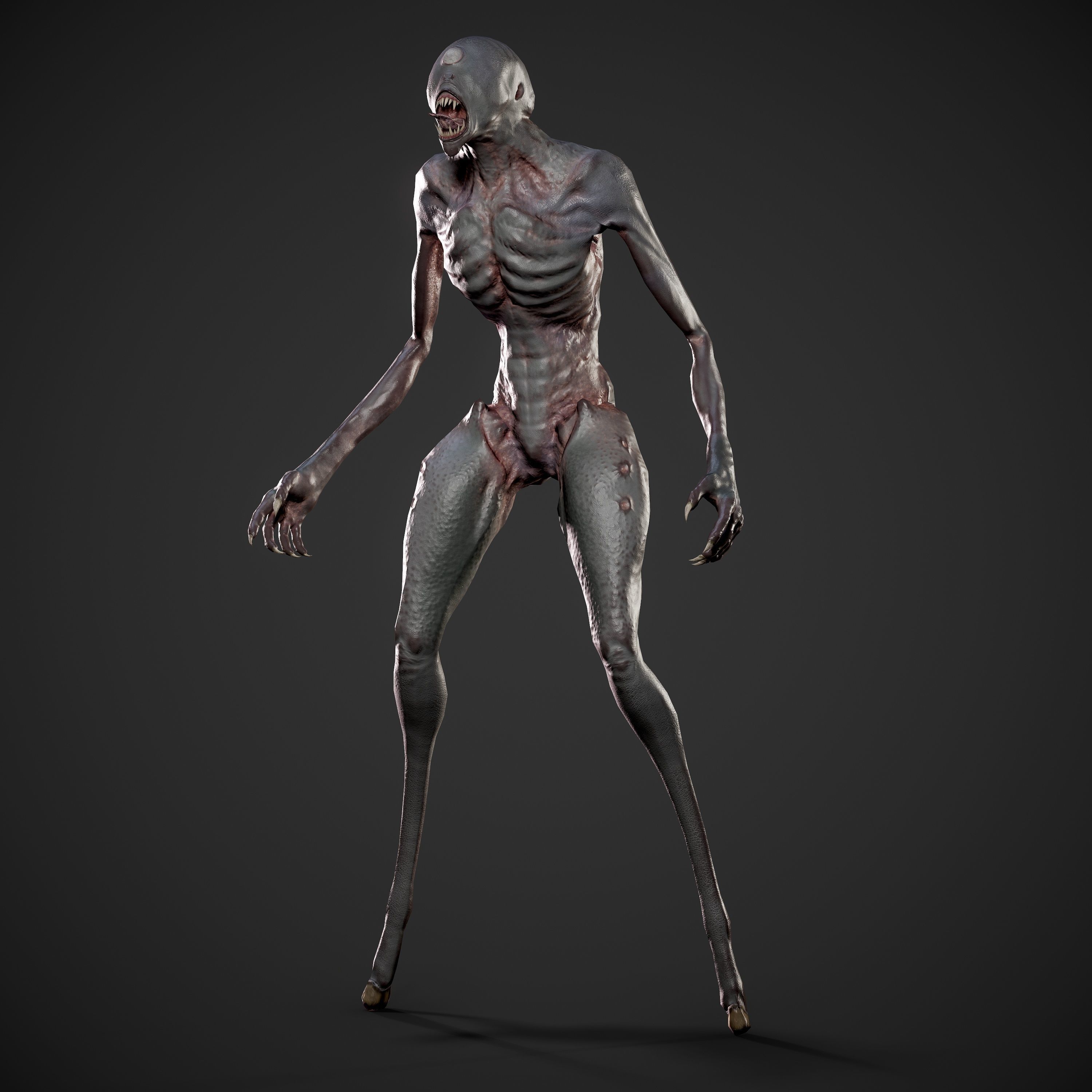 Astral Monster Low-poly 3D model_7