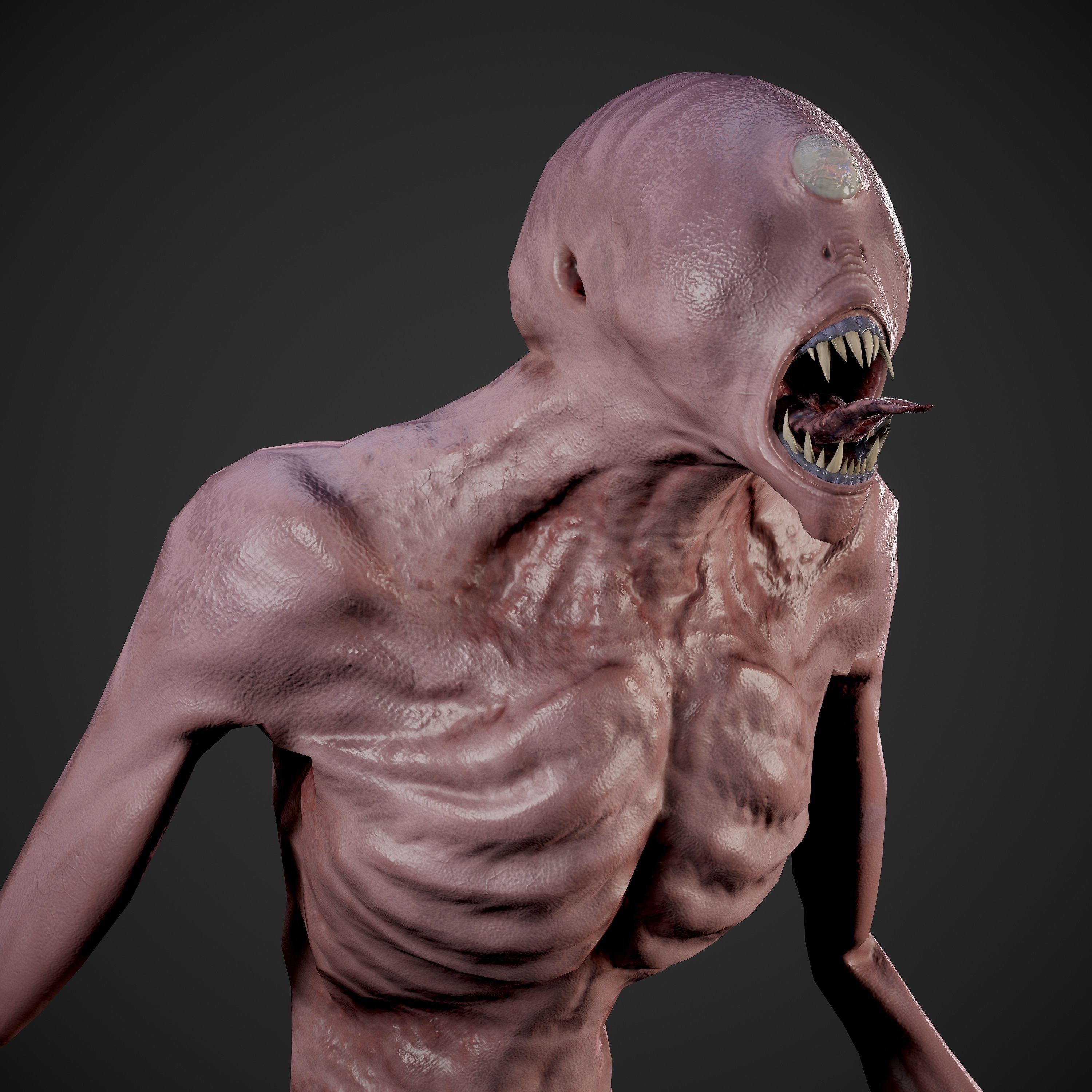 Astral Monster Low-poly 3D model_11