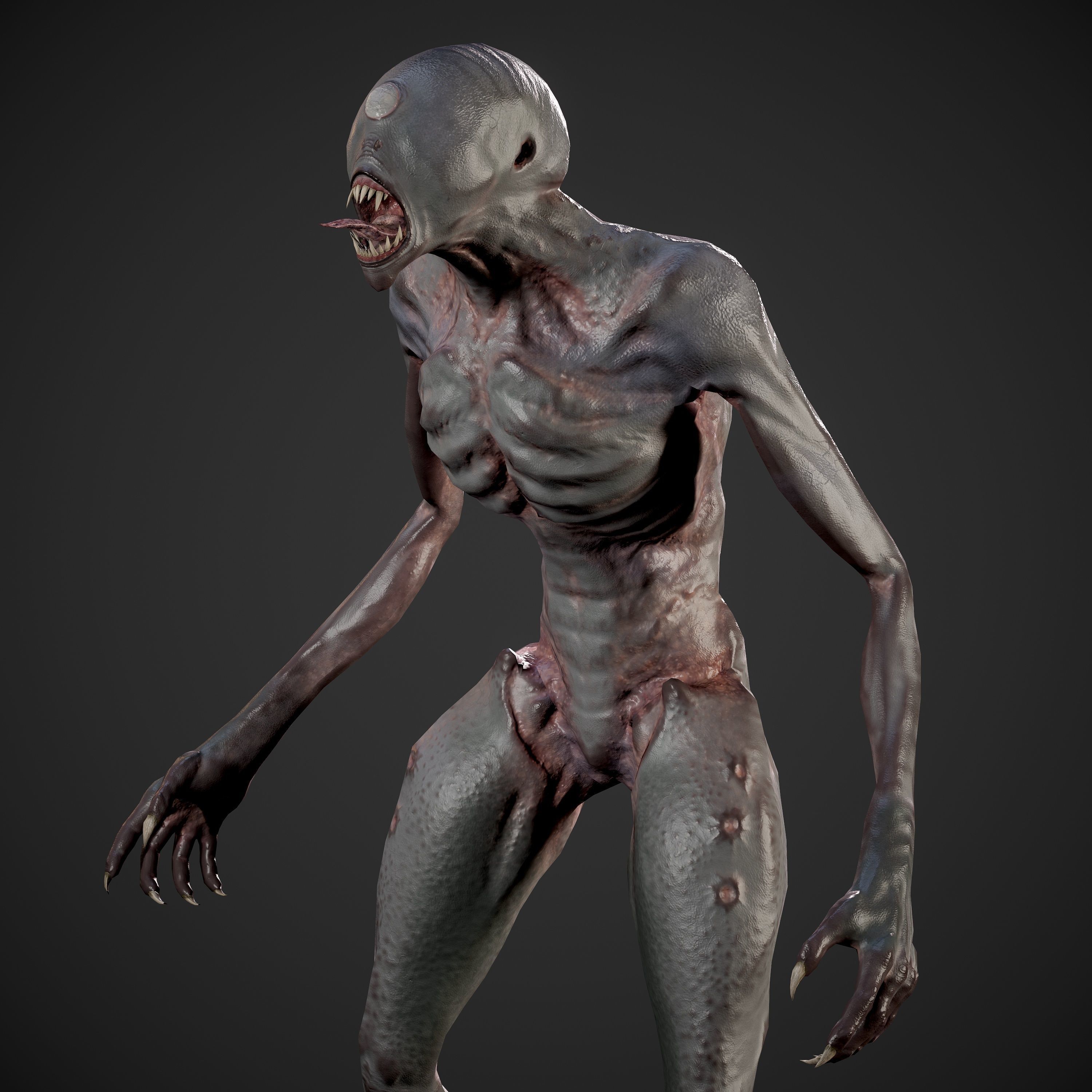 Astral Monster Low-poly 3D model_10