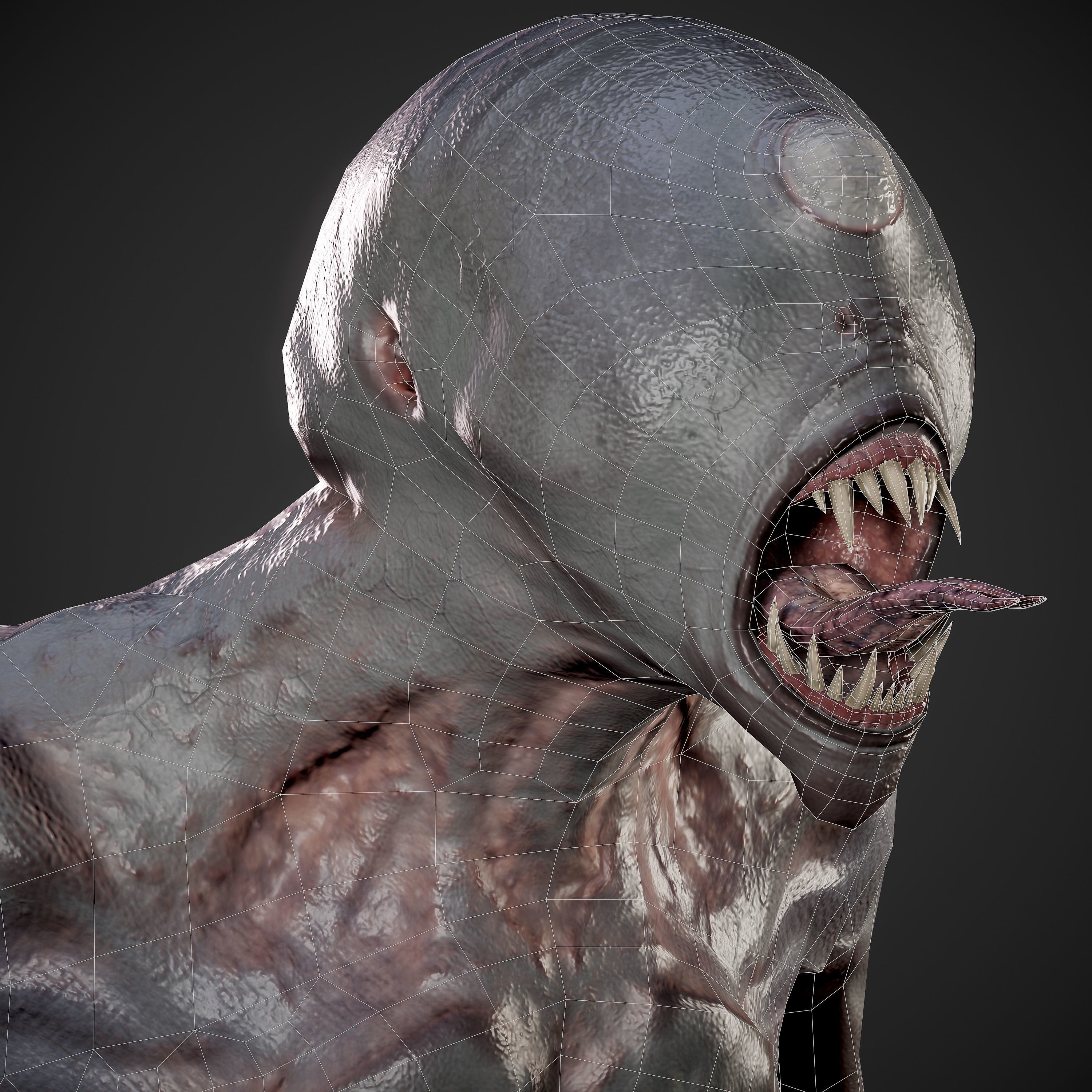 Astral Monster Low-poly 3D model_14