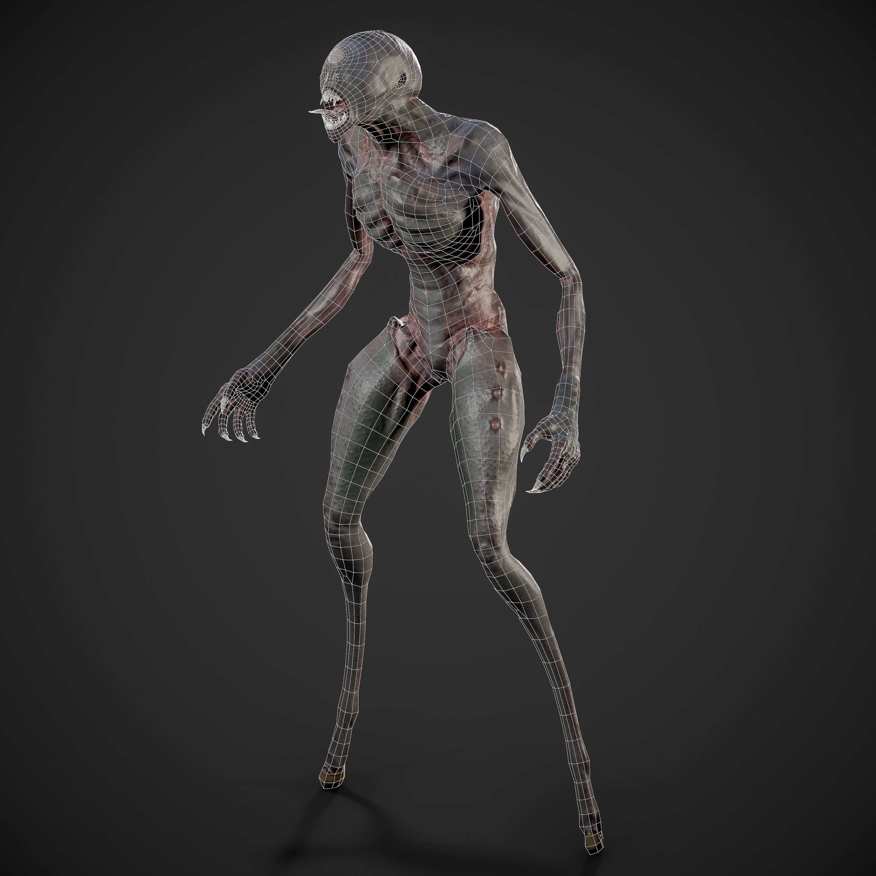 Astral Monster Low-poly 3D model_13