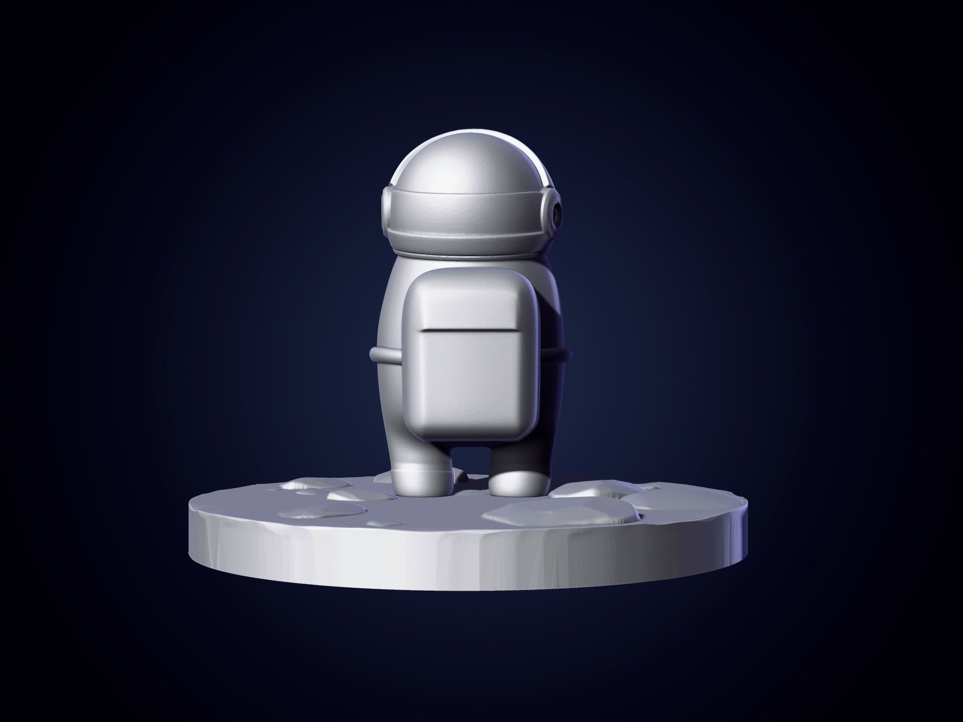 Among us Print Model - Astronaut Skin  3D print model_4