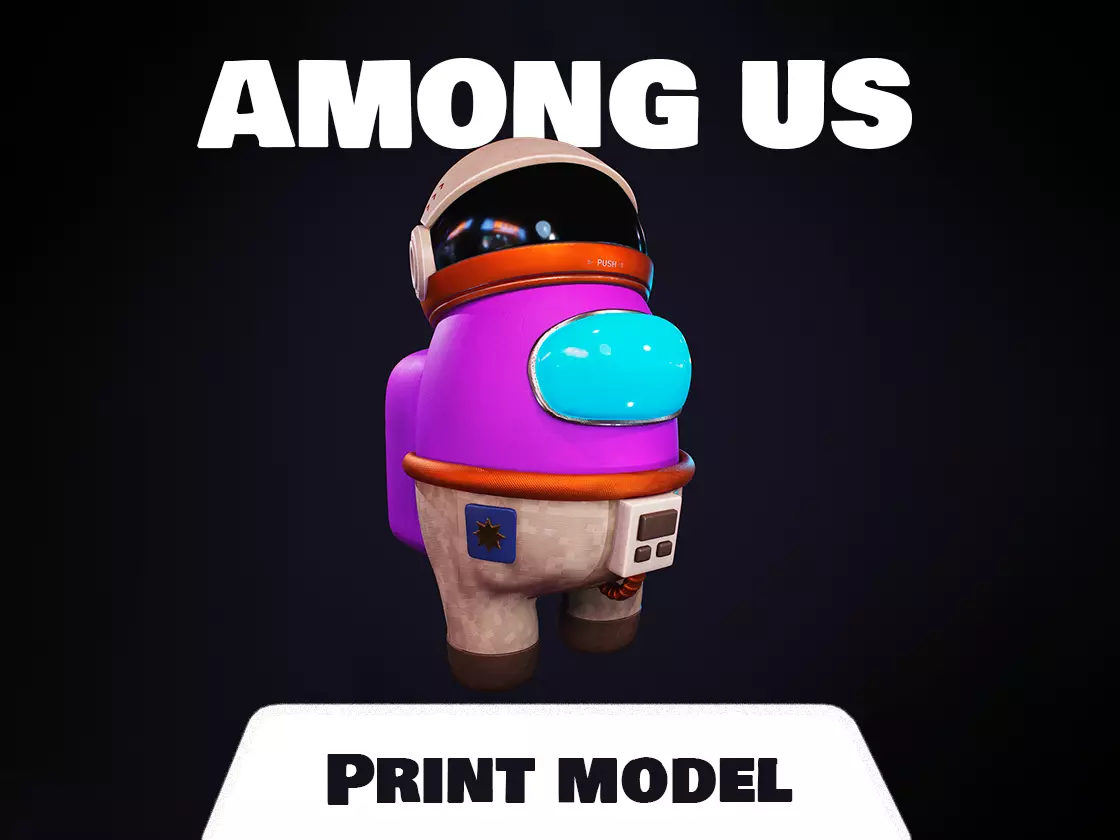 Among us Print Model - Astronaut Skin  3D print model_0