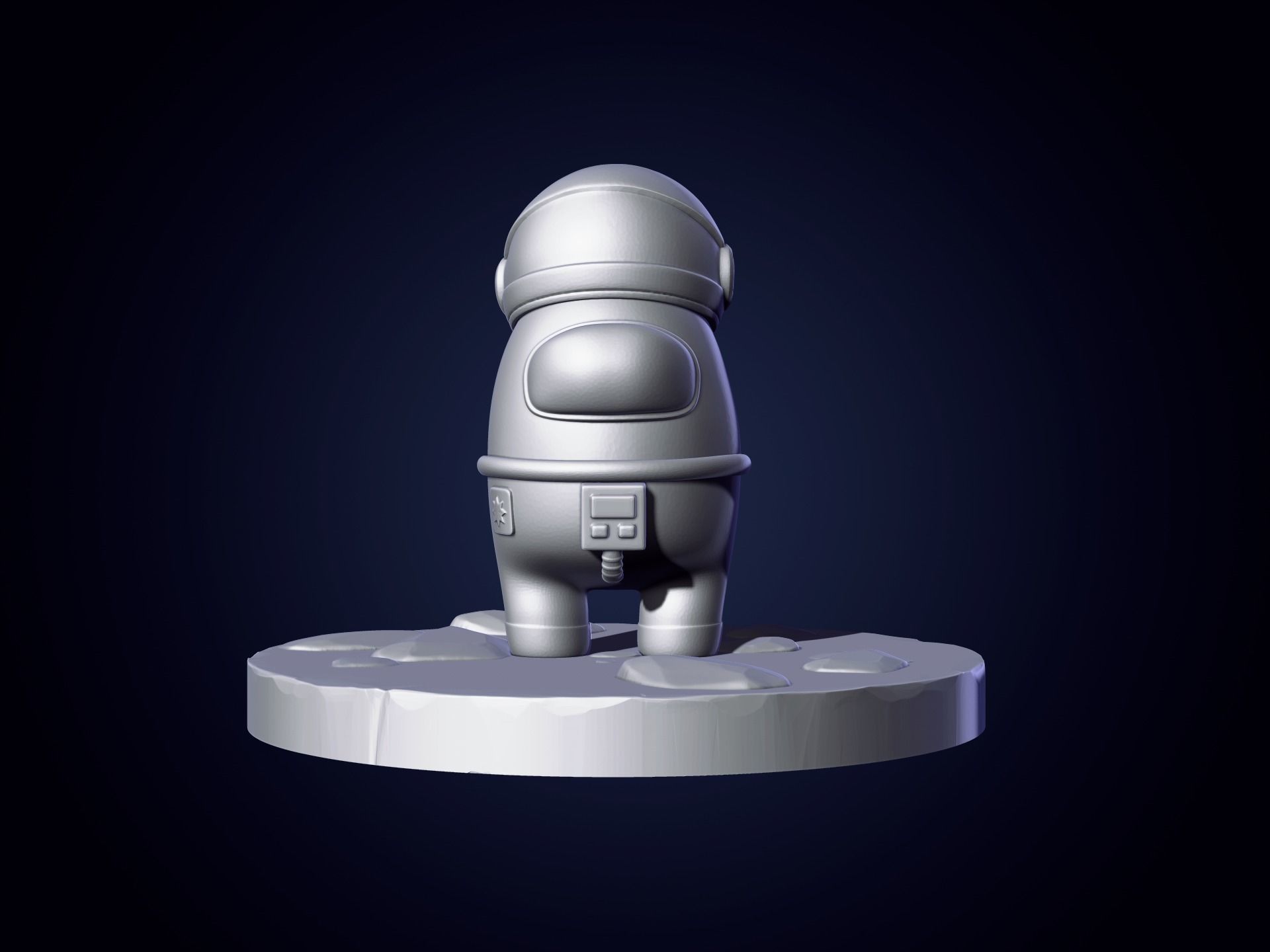 Among us Print Model - Astronaut Skin  3D print model_2