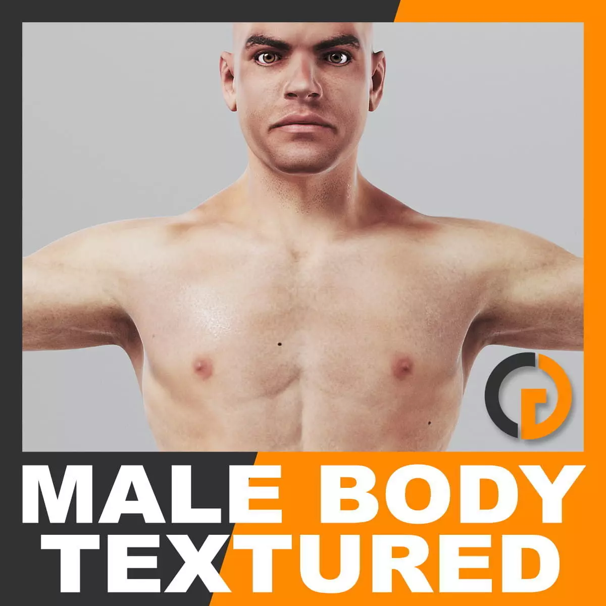 Human Male Body Textured - Anatomy 3D model_0