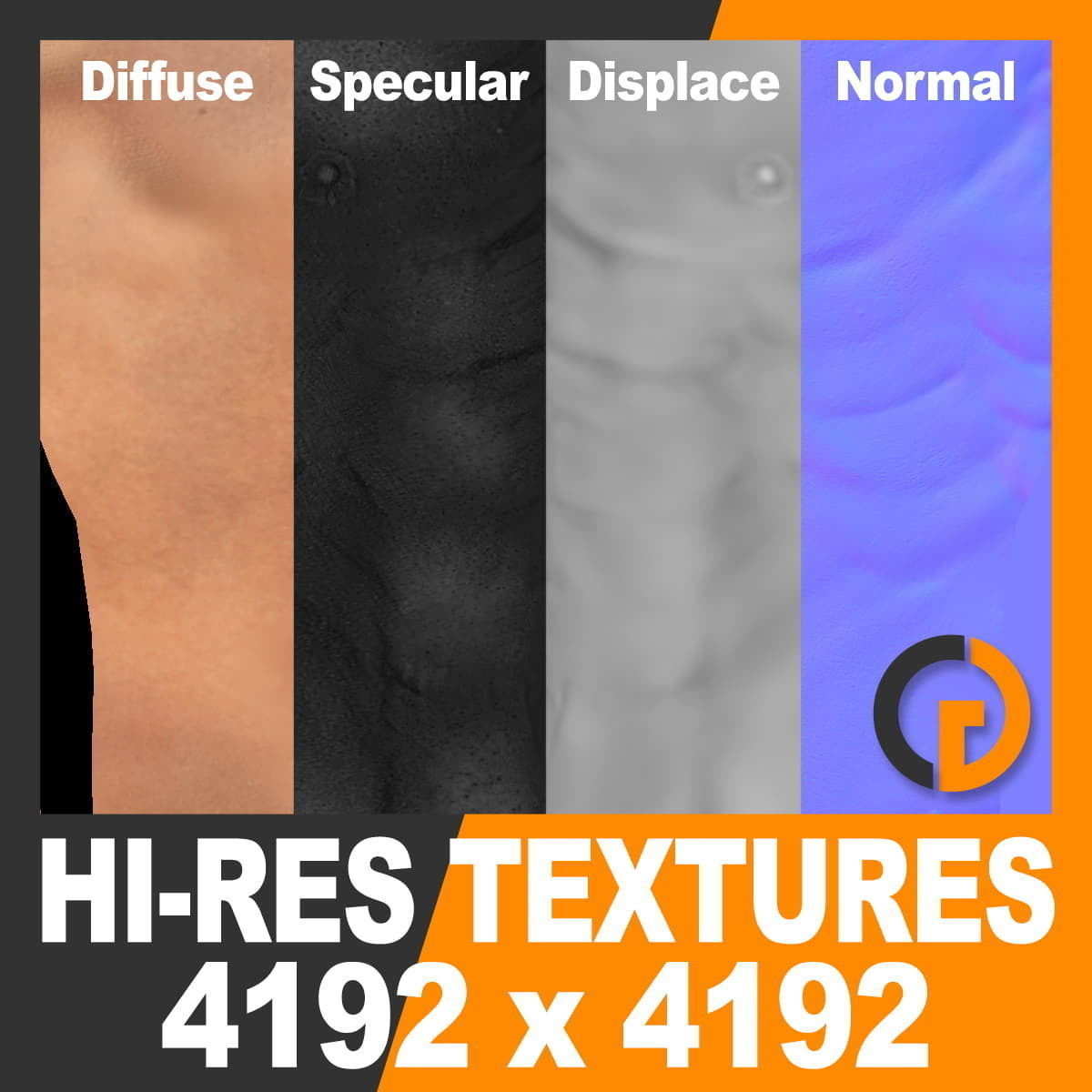 Human Male Body Textured - Anatomy 3D model_24