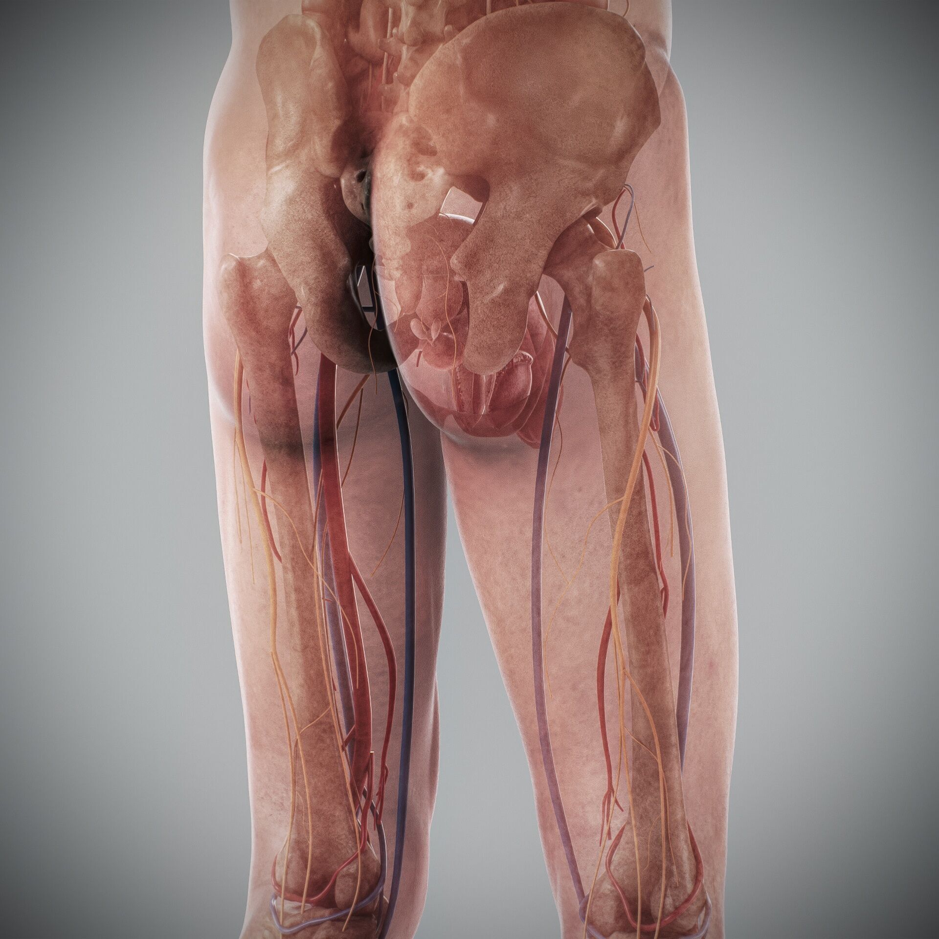 Human Male and Female Complete Anatomy 3D model_77