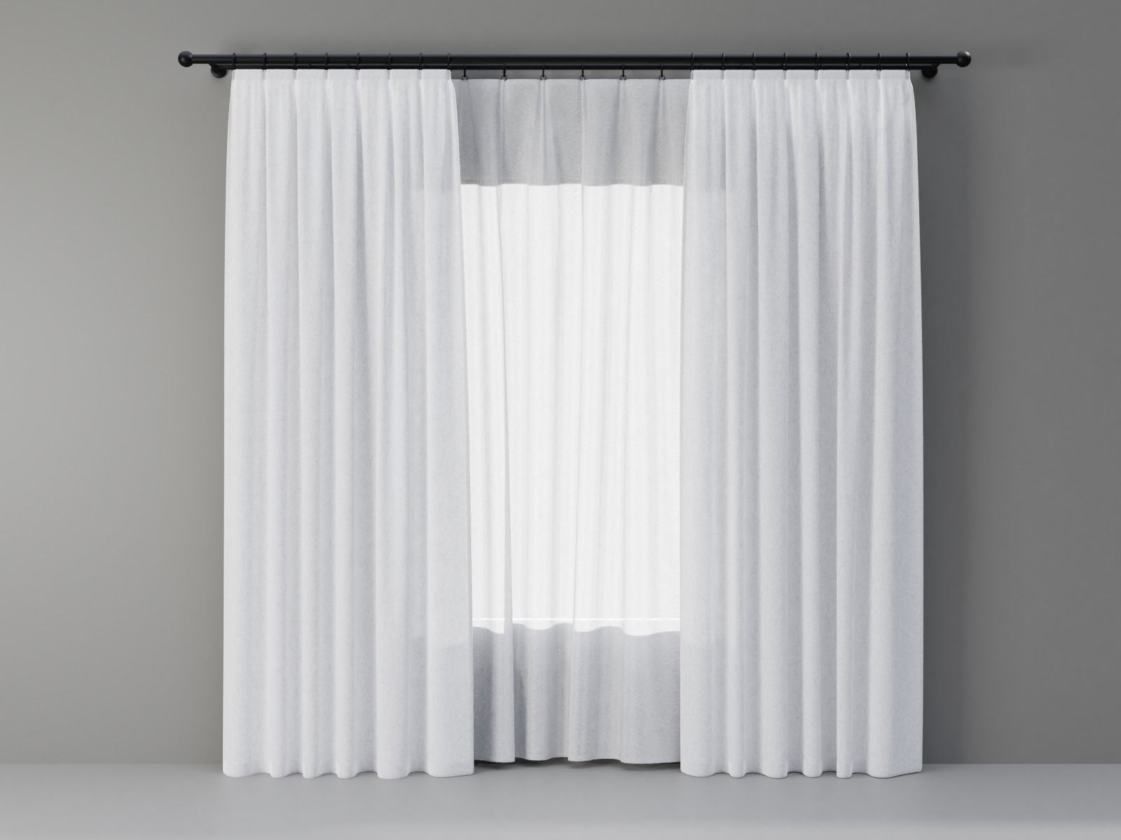 Curtains 03 collection 1 3D model_1