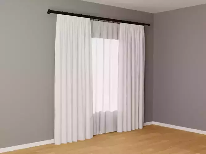 Curtains 03 collection 1 3D model
