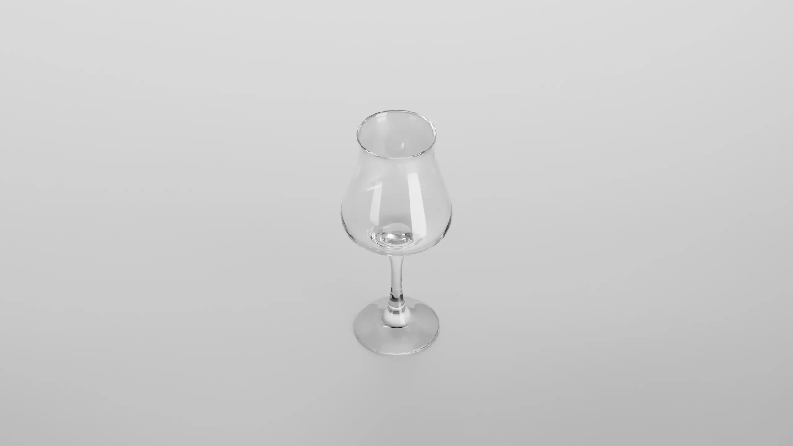 Beer glass Low-poly 3D model