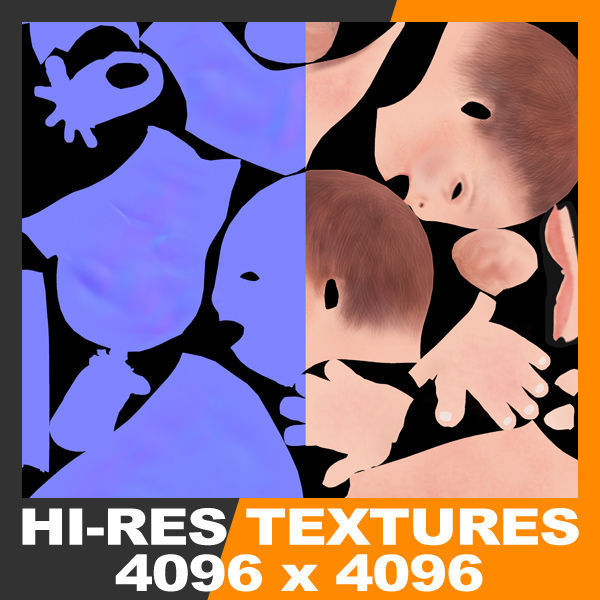 Human Fetus 41 Weeks 3D model_11