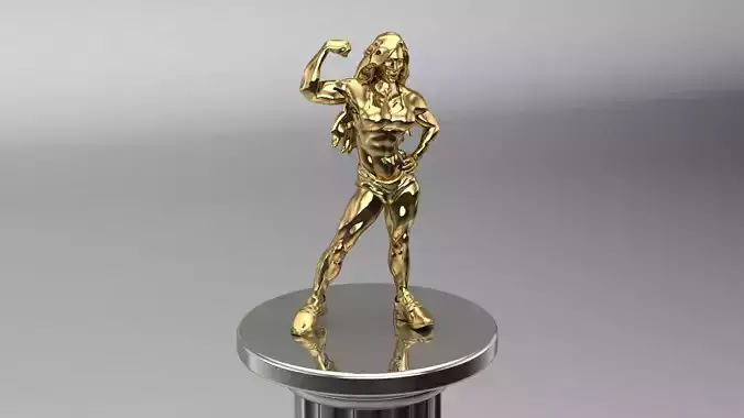 Bodybuilder sculpture