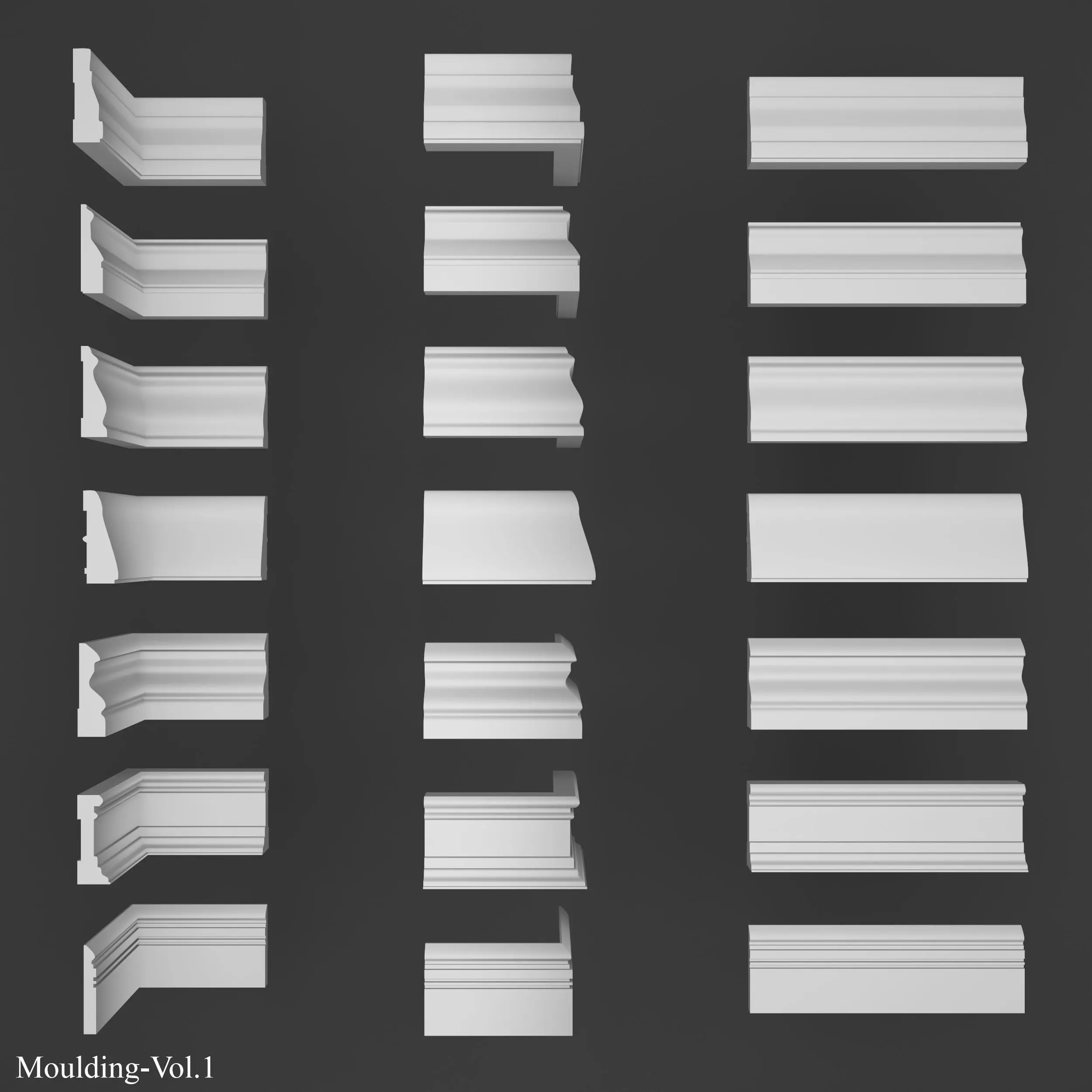 moulding vol 1  stl format 3D model_0