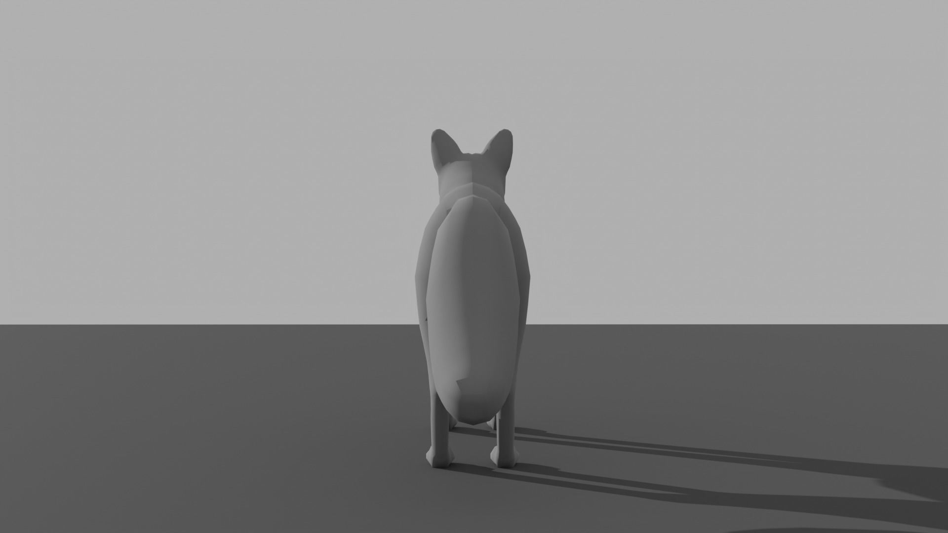 Fox LowPoly Low-poly 3D model_9