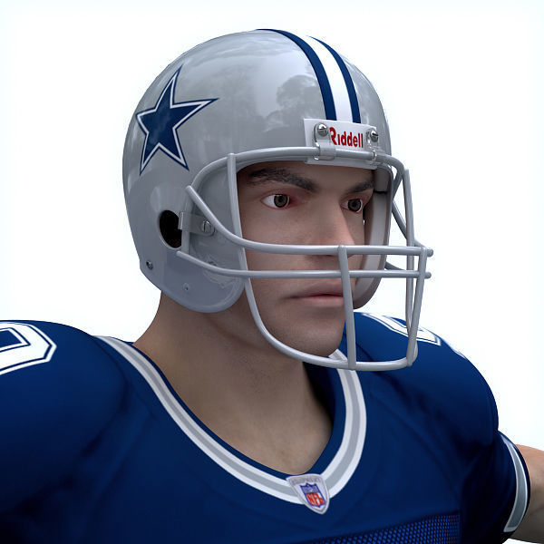 NFL Player Dallas Cowboys - Rigged 3D model_6