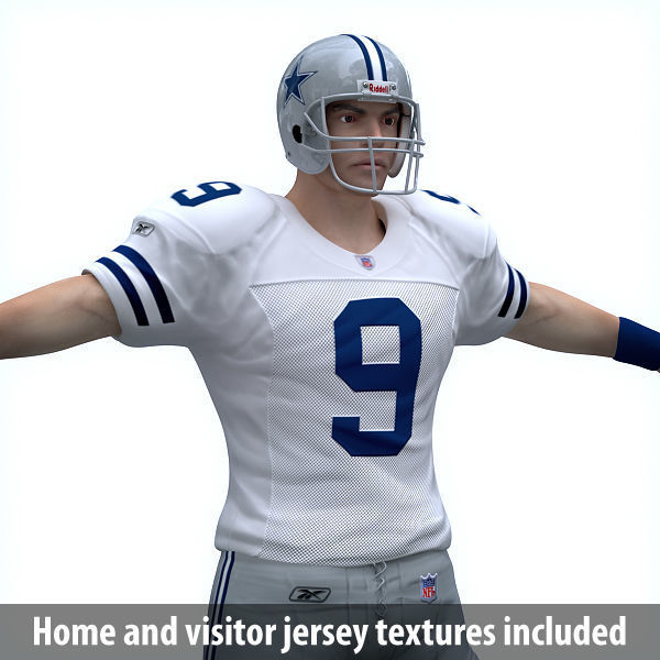 NFL Player Dallas Cowboys - Rigged 3D model_3