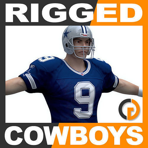 NFL Player Dallas Cowboys - Rigged 3D model