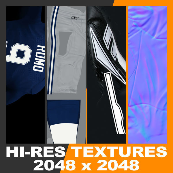 NFL Player Dallas Cowboys - Rigged 3D model_17