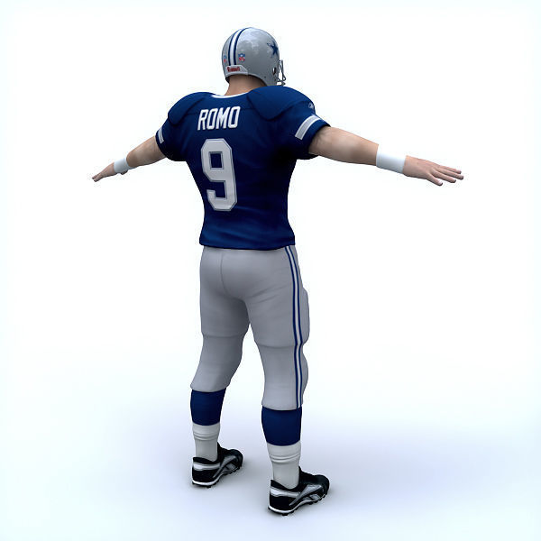 NFL Player Dallas Cowboys - Rigged 3D model_5