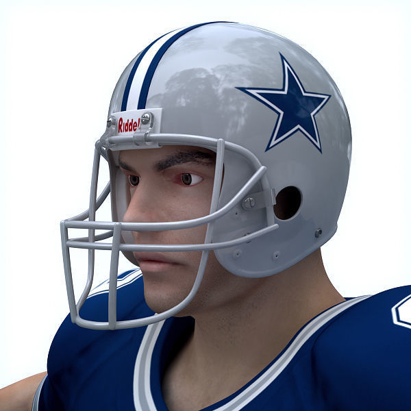 NFL Player Dallas Cowboys - Rigged 3D model_10