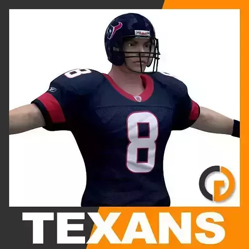 NFL Player Houston Texans 3D model