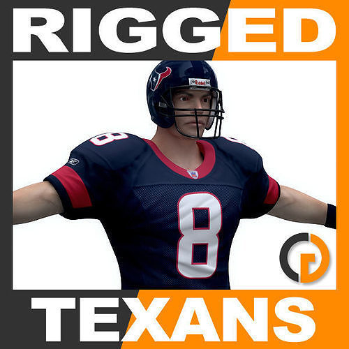 NFL Player Houston Texans - Rigged 3D model