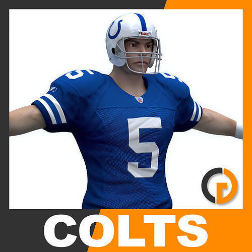 NFL Player Indianapolis Colts 3D model