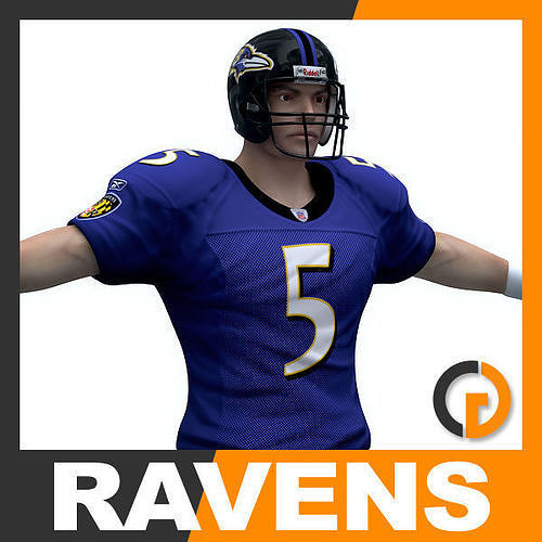 NFL Player Baltimore Ravens 3D model
