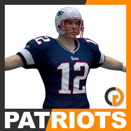 NFL Player New England Patriots 3D model