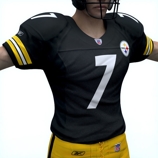 NFL Player Pittsburgh Steelers - Rigged 3D model_7
