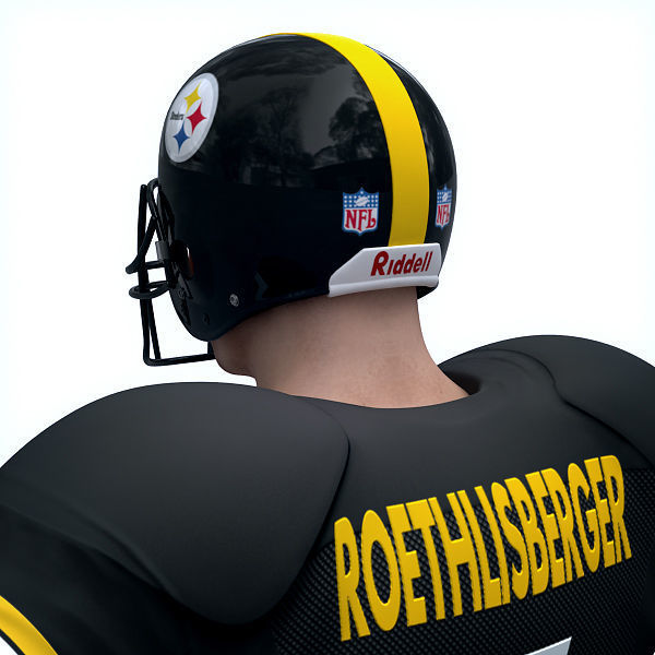 NFL Player Pittsburgh Steelers - Rigged 3D model_11