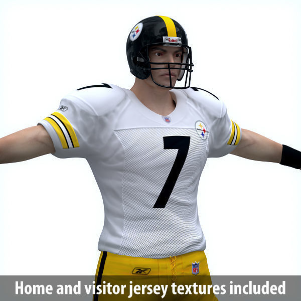 NFL Player Pittsburgh Steelers - Rigged 3D model_3