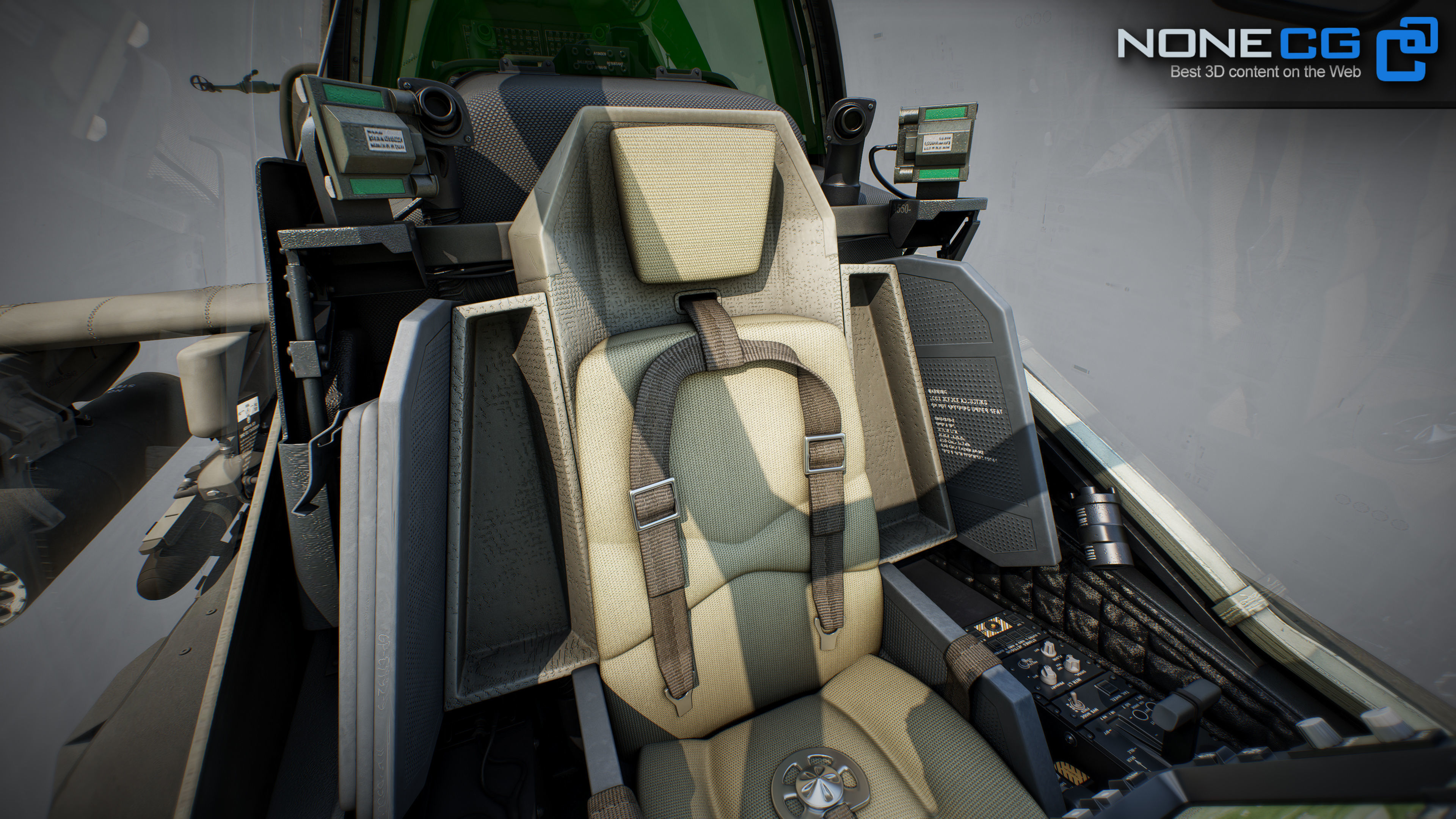 Boeing AH-64D Apache Longbow Attack Helicopter with Cockpit 3D model_49