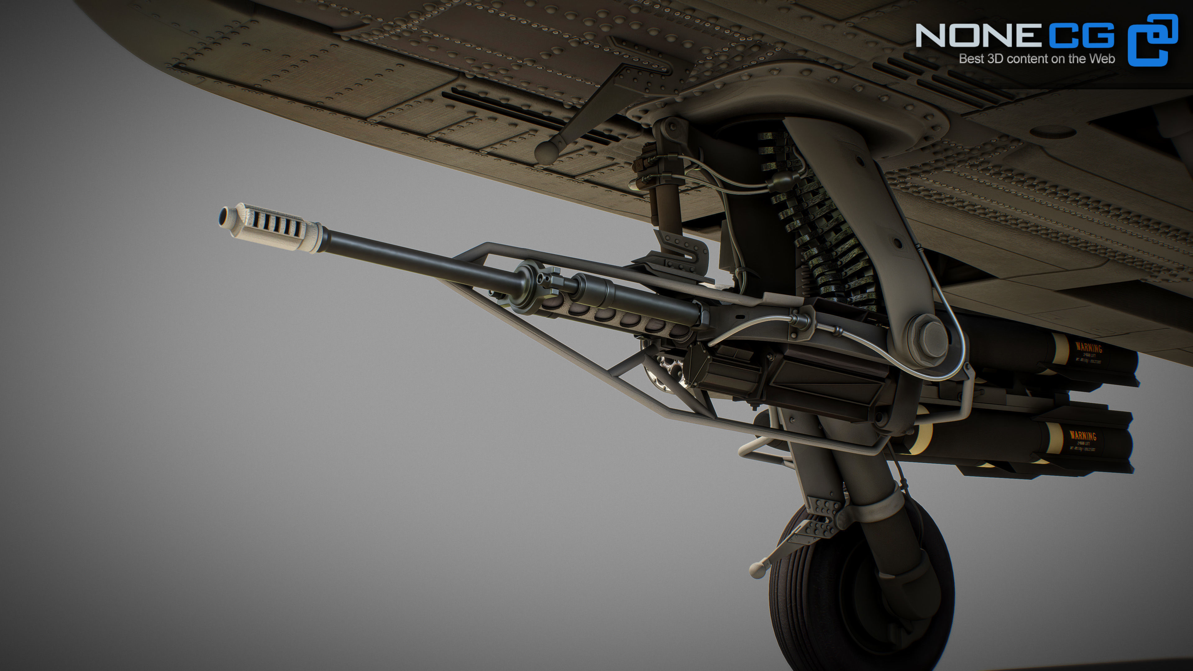 Boeing AH-64D Apache Longbow Attack Helicopter with Cockpit 3D model_66