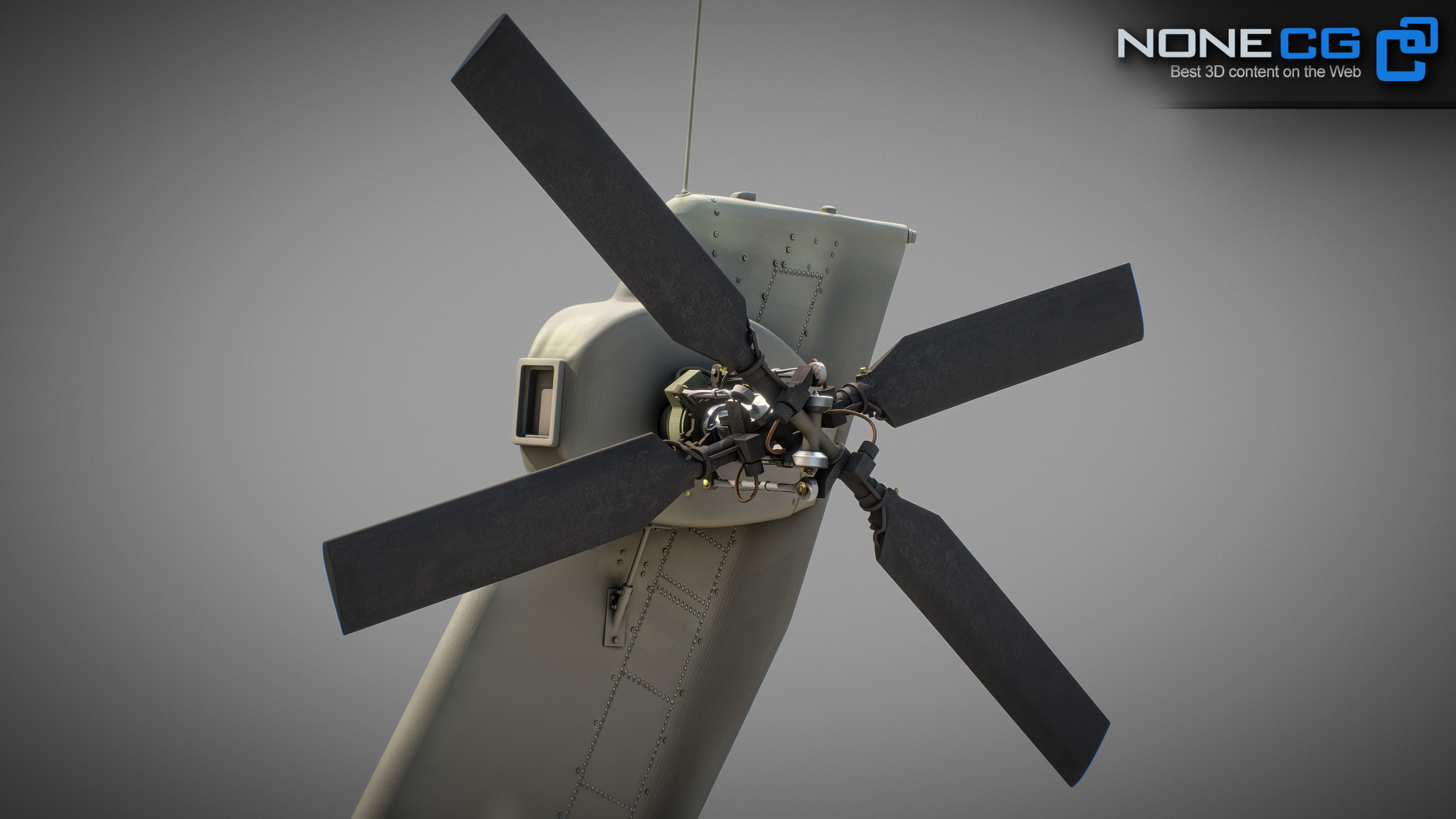 Boeing AH-64D Apache Longbow Attack Helicopter with Cockpit 3D model_53