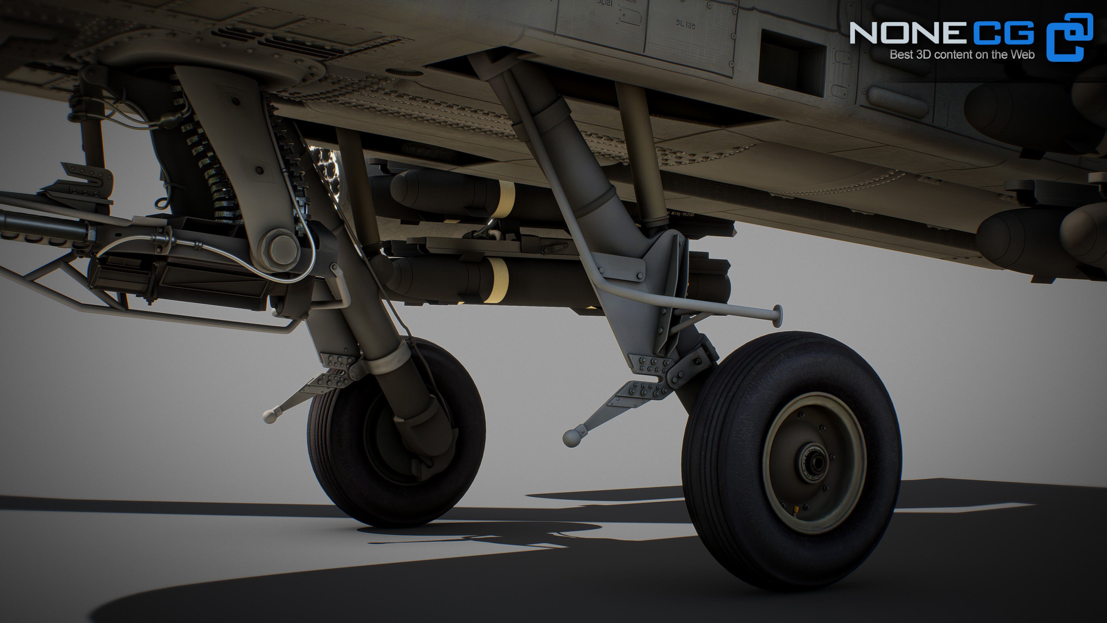 Boeing AH-64D Apache Longbow Attack Helicopter with Cockpit 3D model_62